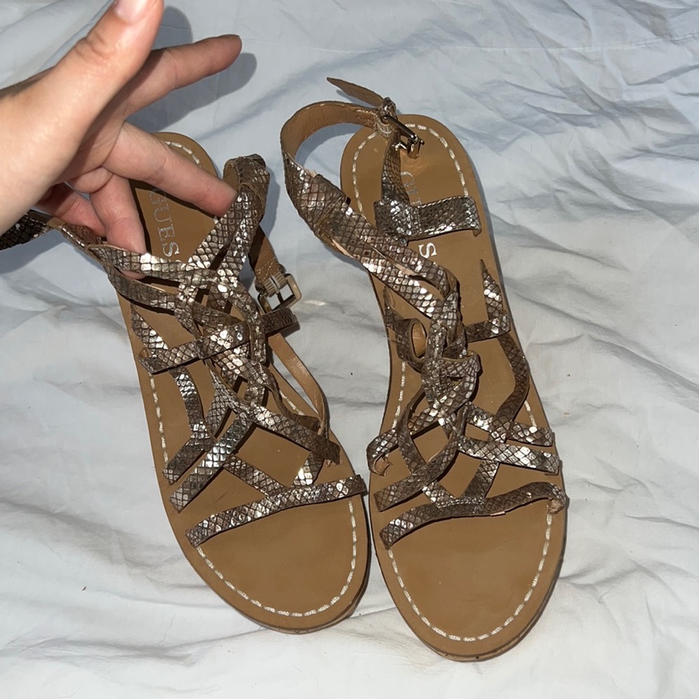 Guess wedged sandals size 10